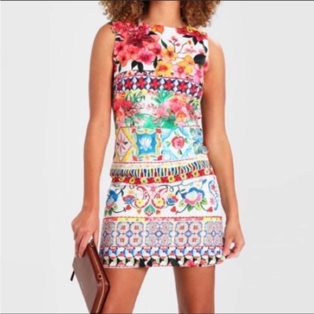 Desigual Angelina floral mixed print dress